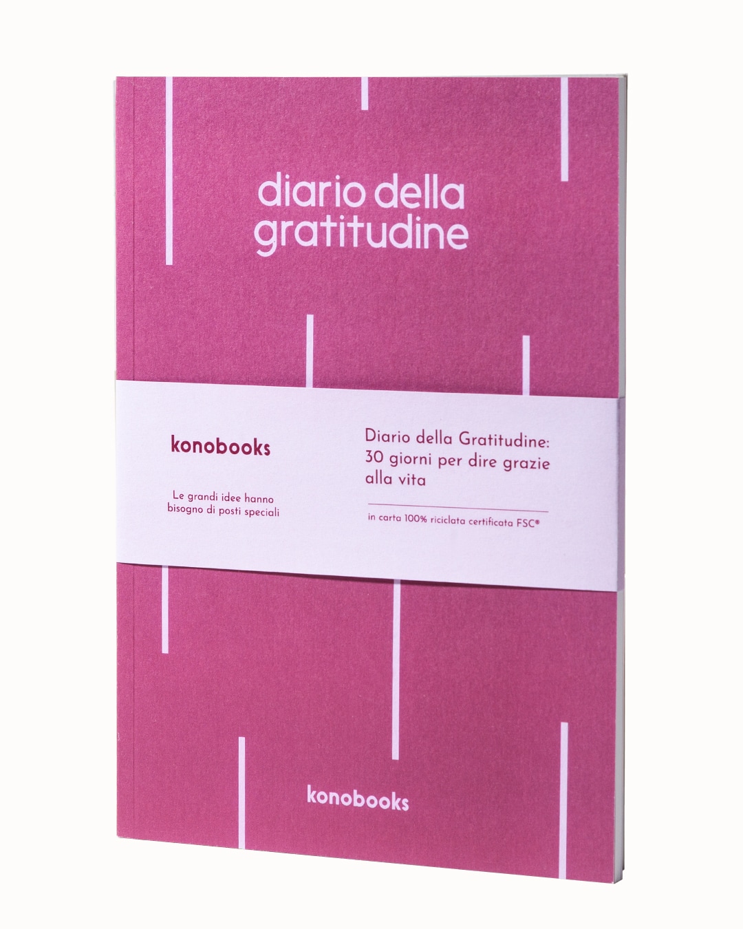 Diario della Gratitudine in carta riciclata - Konobooks